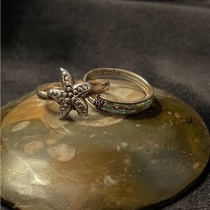 Pair of Silver Pinky Rings